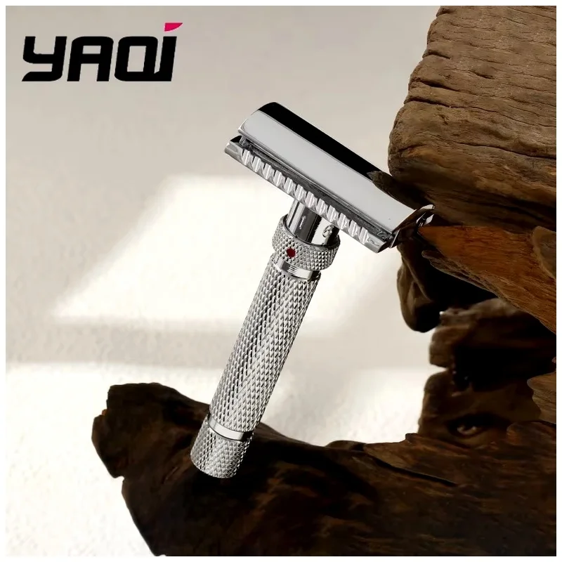 YAQI Adjustable Safety Razor The Final Cut Chrome Color mens Beard Shaver Wet Shave Tools Best Gift for Men Mens Grooming Tools