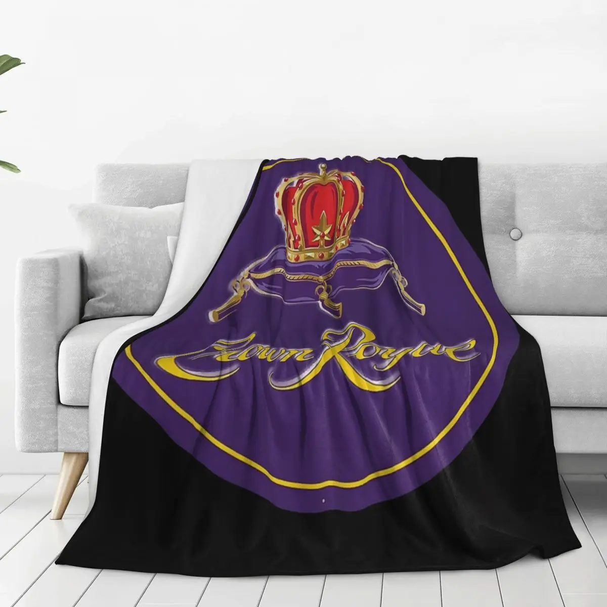 Crown Royal Essential Logo Blanket Flannel Warm Throw Blankets Sofa Throw Blanket For Home Bedroom Office Throws Bedspread Quilt