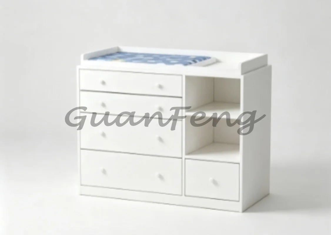 Wooden Baby, Changing Table, Baby Diaper Changing Station, Newborn Baby Storage Clothes