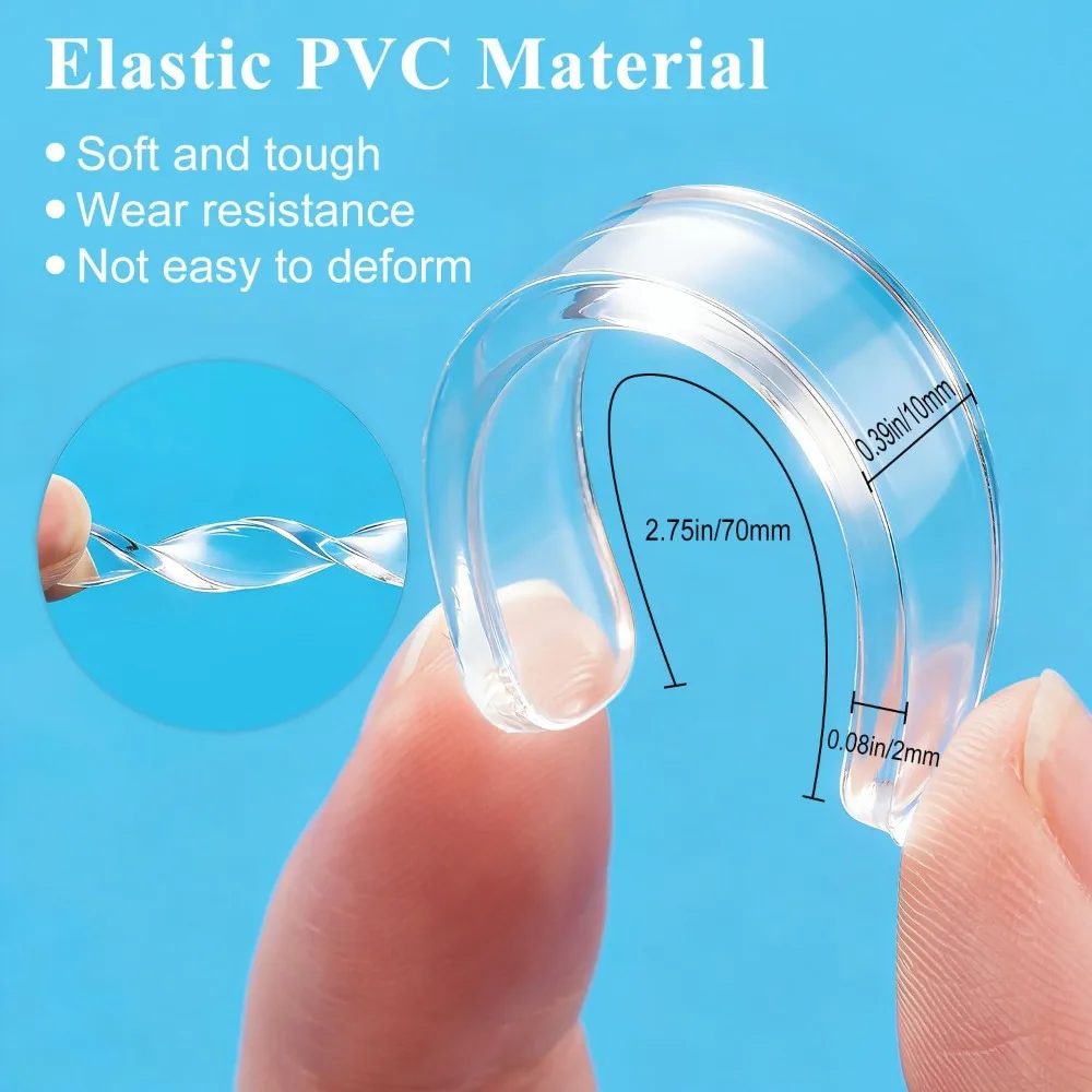 100PCS Self Adhesive Silicone Clear Bumpers Wall Protector Furniture Refrigerator Door Cabinet Glass mute Buffer Anti-crash Pad