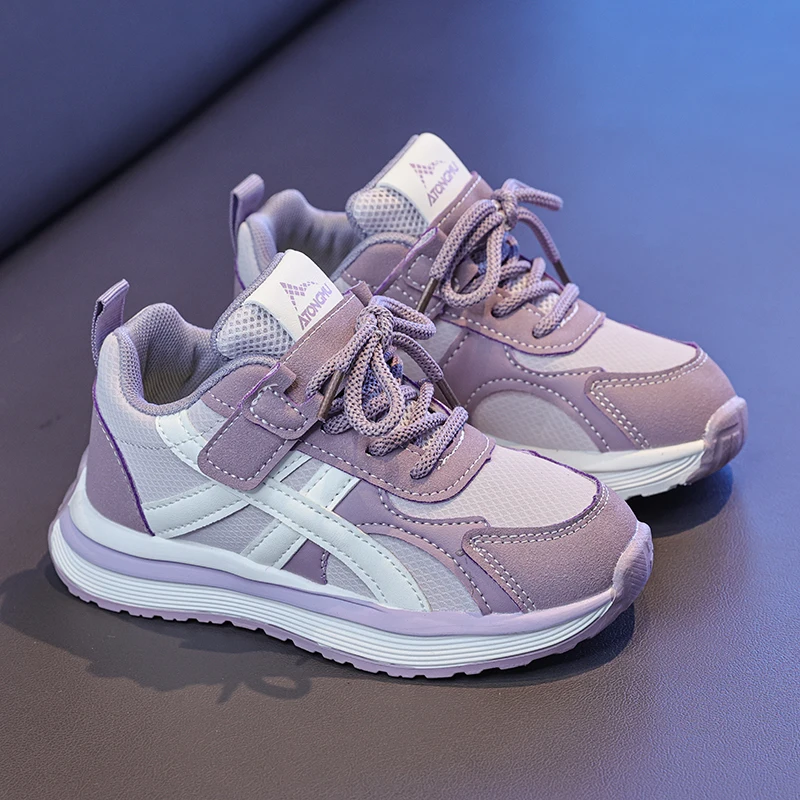 

Autumn Purple Child Casual Sneakers Light Non-slip Sports Shoes for Girls Gump Shoes Student Comfort Outdoor Running Shoes Kids