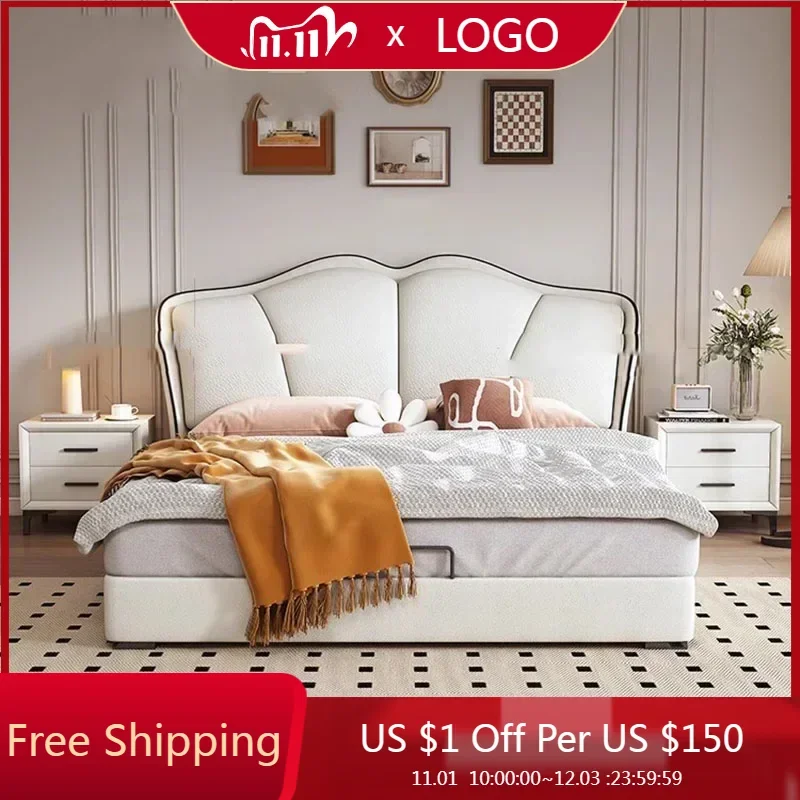 

Роскошная двуспальная кровать для детей, двойные современные выдвижные ящики, Двойная Рама, двойная кровать, изголовье кровати для девочек, Cama, свадебная мебель для спальни