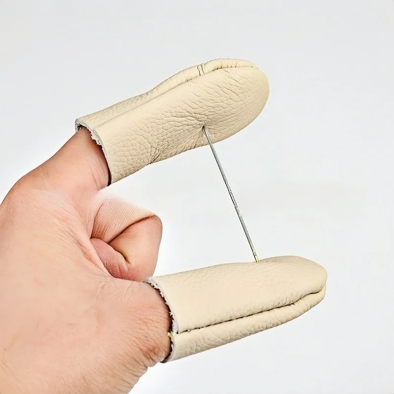 

Thick Leather Finger Cots Scratch-Resistant, Durable & Heatproof, Ideal for Jewelry Making&Polishing, Comfortable & Long-Lasting