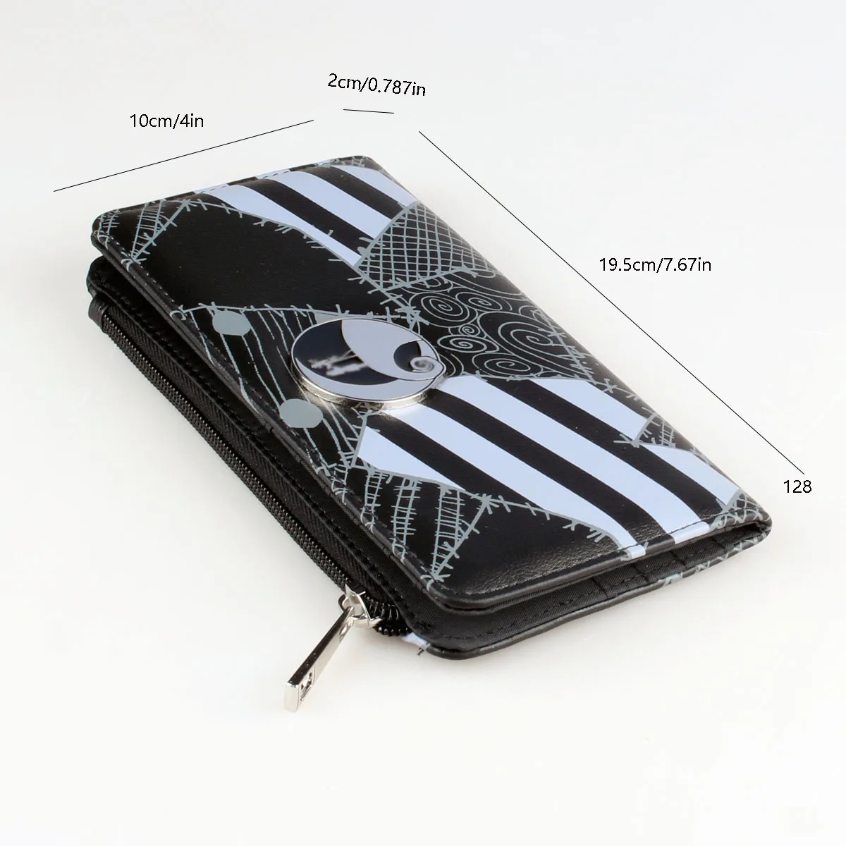 High-Quality Printed Bifold Wallet Fashionable Large Capacity Card Holder Coin Purse with ID Window image 6