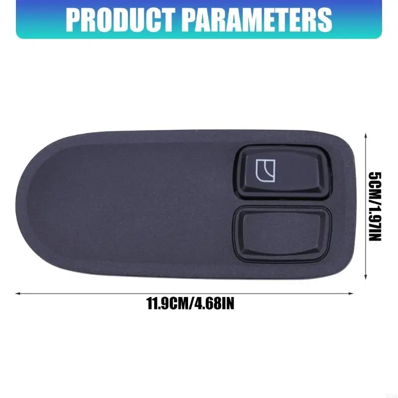 M76E Truck Window Lift Control Part for Service Stock, ABS Housing, Panel Mount Layout, Part Numbers 1693129 1811132 1669888 6