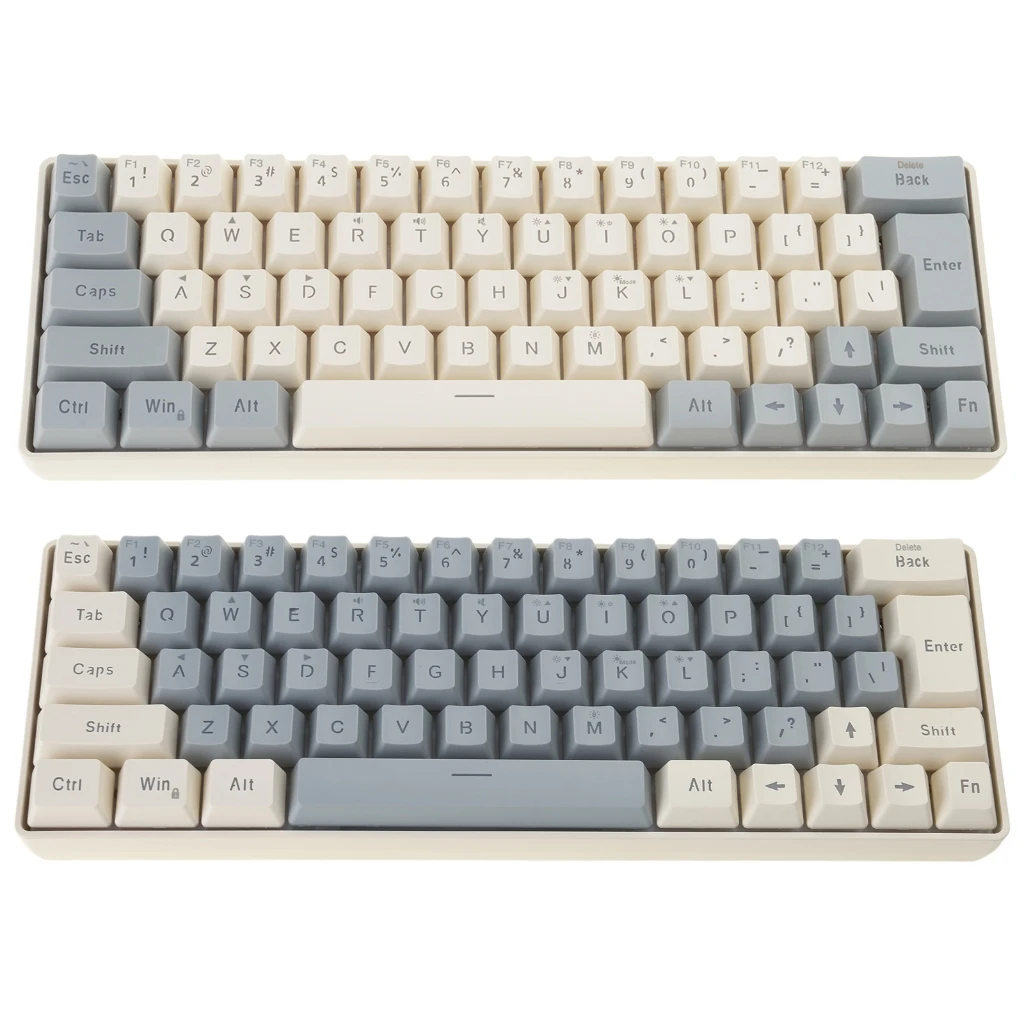 

1pc Corded Gaming Keyboard for PC Gamers LED Backlits Mechanical Keyboard 63 Key Desktop Computer Keyboard for Gaming