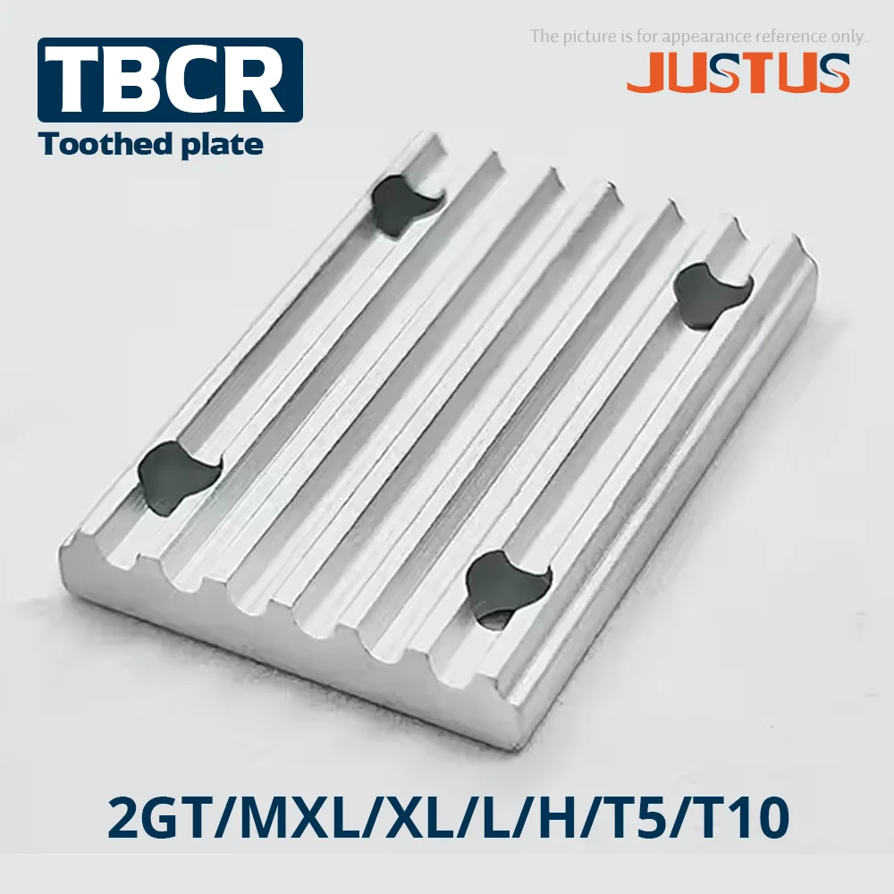 TBCR Single Toothed Plate for 2GT/MXL/XL/L/H/T5/T10 Open Synchronous Belt Fixed Clip Timing Belt Connection Teeth Plate