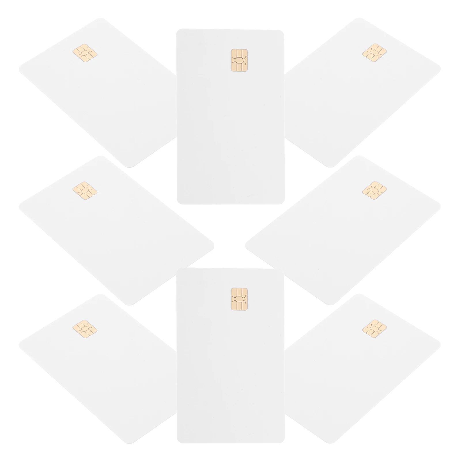 

8pcs Card Blank PVC for Printing Programmable Smart Card Programmable Photo DIY Business Use Waterproof