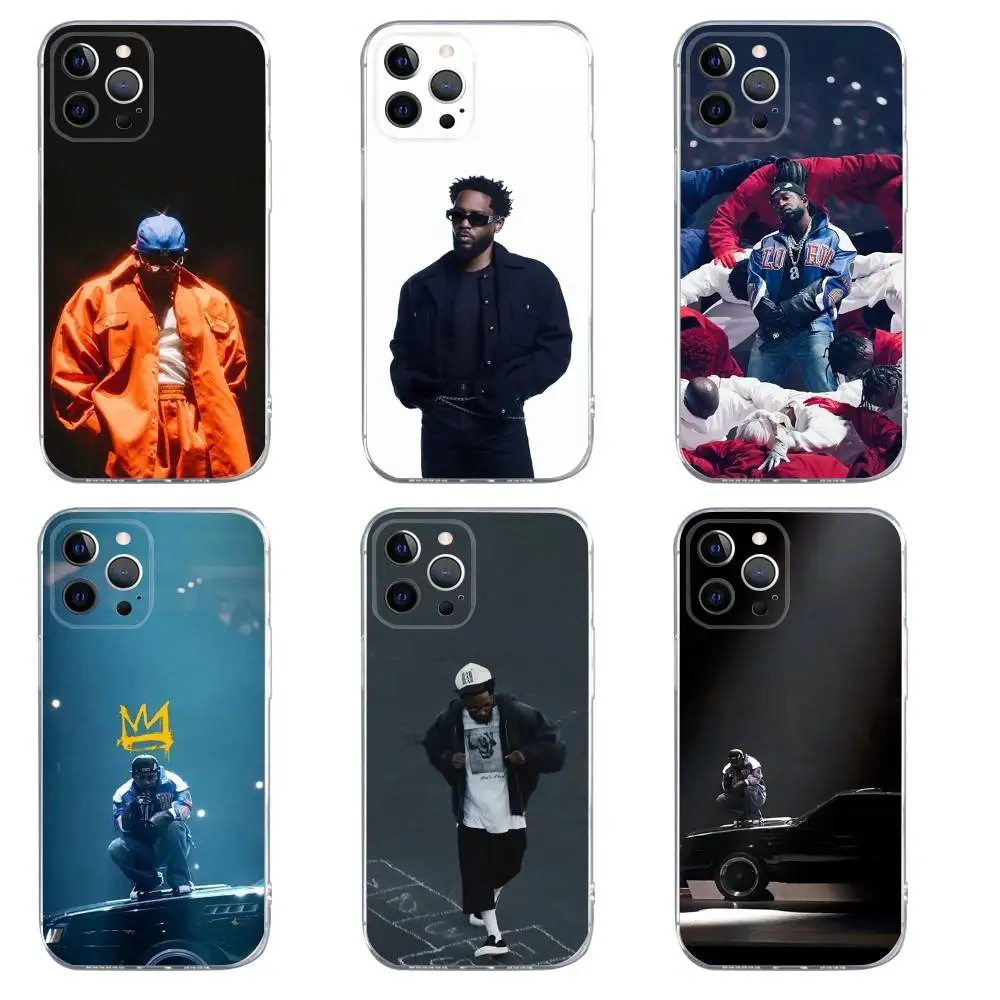 

k-kendrick l-lamar Rapper Phone Case For iPhone 16,15,14,13,12,11,Pro,Max,Xs,Xr,X,7,8,Plus,Mini Silicone Clear Cover
