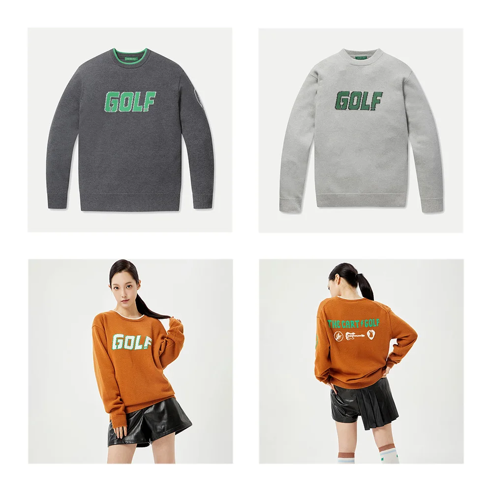 

"High Quality Warm Women's Pullover! Golf! New Long-sleeved Knitted Sweater, Trendy Brand, Luxurious Design, Versatile!"