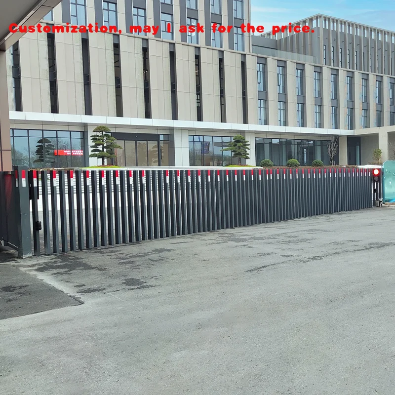 custom.Durable Yard Driveway Prevent Violent Collision Secure Barriers Auto Telescope Retractable Automatic Fence