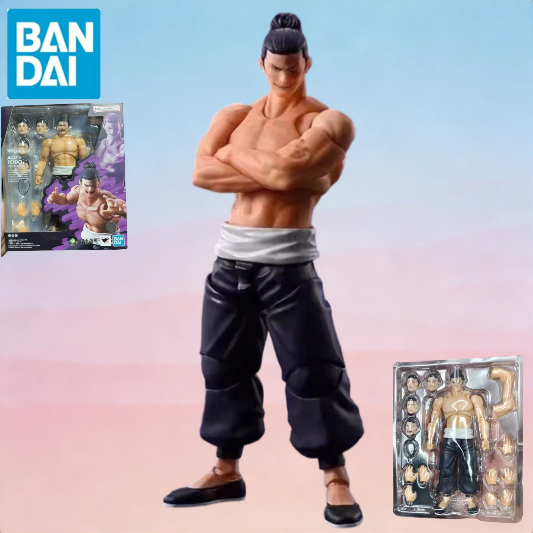 

In-stock Bandai SHF Jujutsu Kaisen AOI TODO 1/12 Action Figure Model Collectible Gift