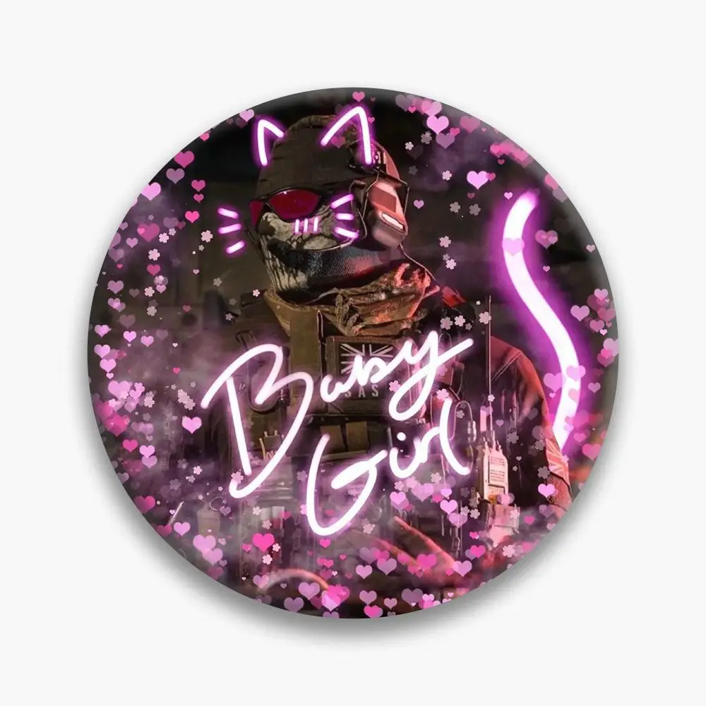 28 шт. аниме Call of Duty Konig Ghost, милый значок, куртка, джинсы, булавка с лацканами, коллекция, подарок на Хэллоуин, аксессуары, брошь, орнамент