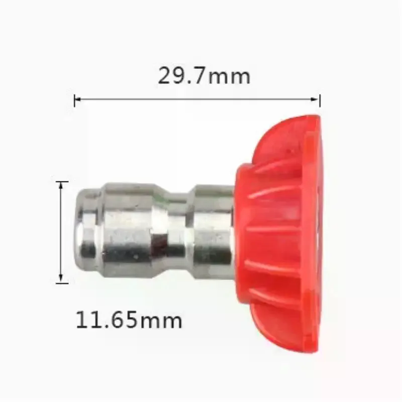 High Pressure Washer Spray Nozzle Tips Set 5Pcs 1/4'' Quick Connect 0-65° for Garden Deck Washing