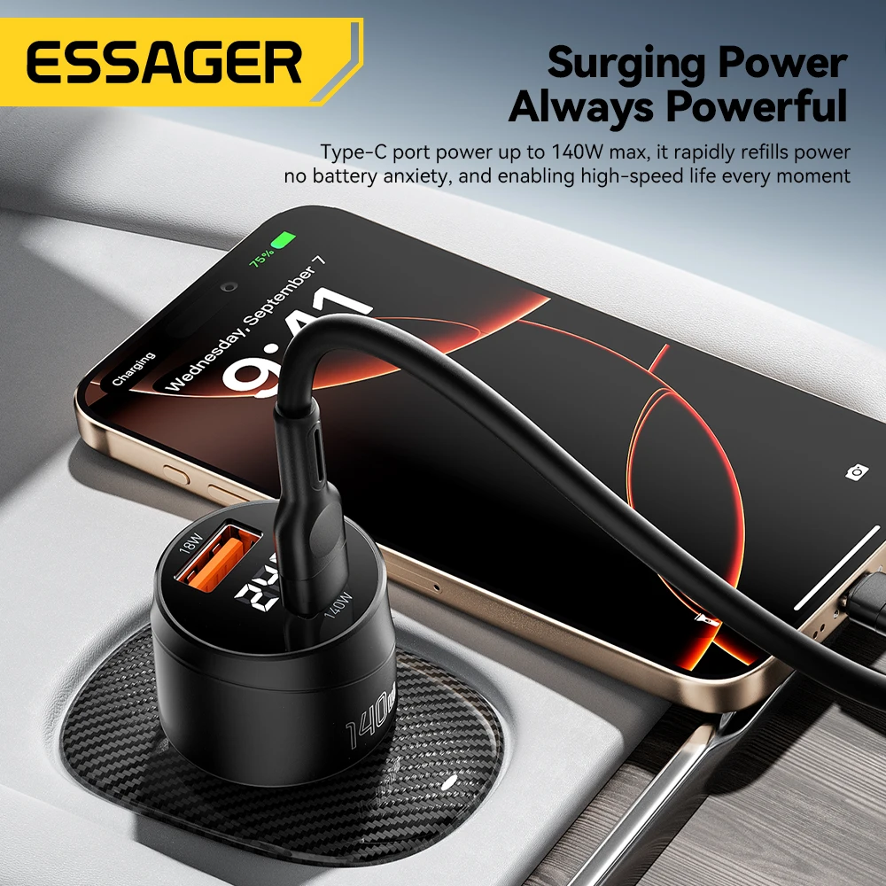 Essager 140 واط شاحن سيارة PD  - مراجعة Ev Charger وسعره