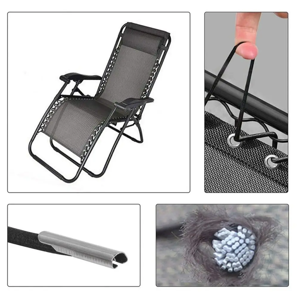 4Pcs/set Durable Replacement Sun Loungers Elastic Cord Chair Recliner Recliner Chairs Accessories Binding Rope