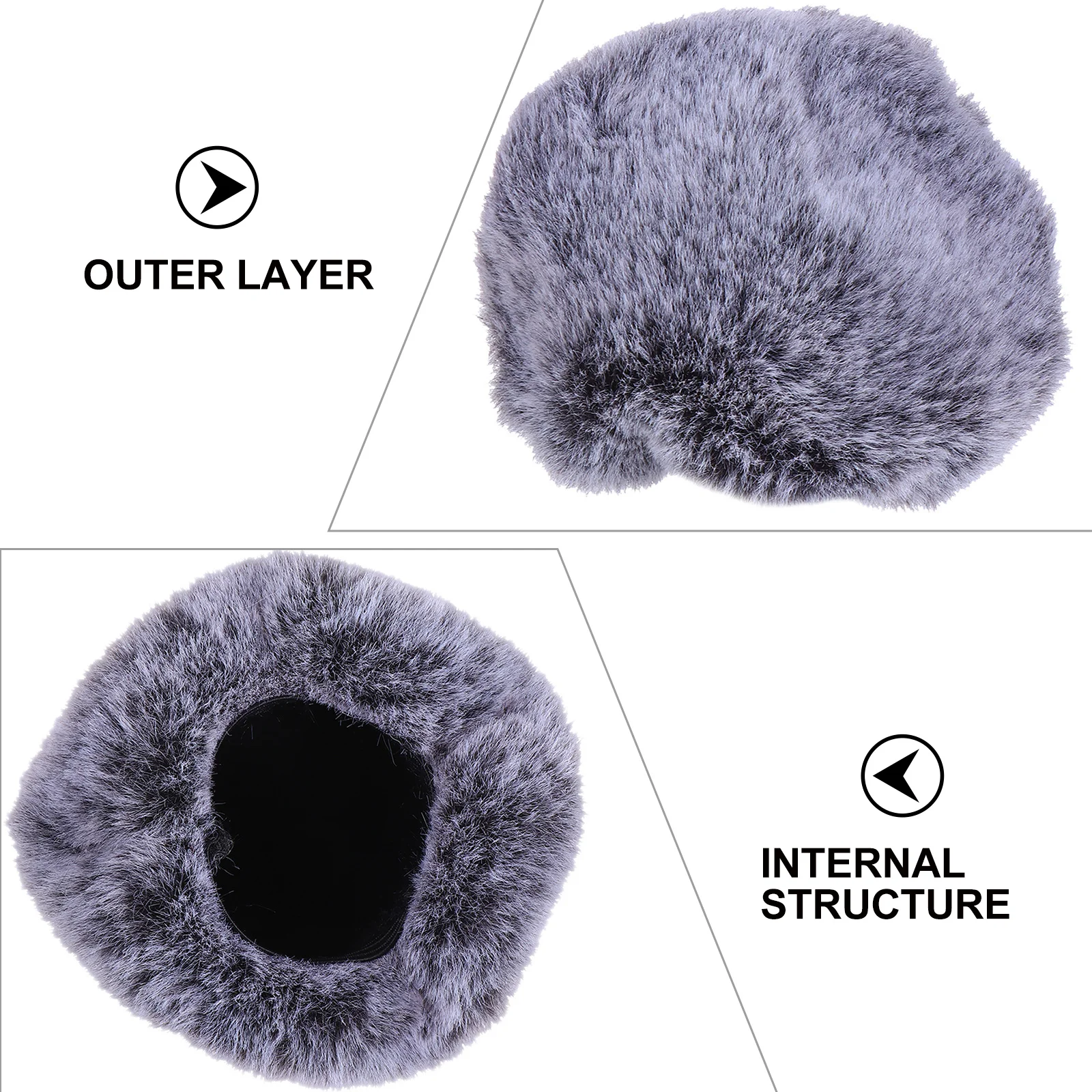 

Microphone Furry Windscreen Muff Compatible With Changba Q3 Mic Cover For Noise Reduction Outdoor Recording Karaoke Ktv