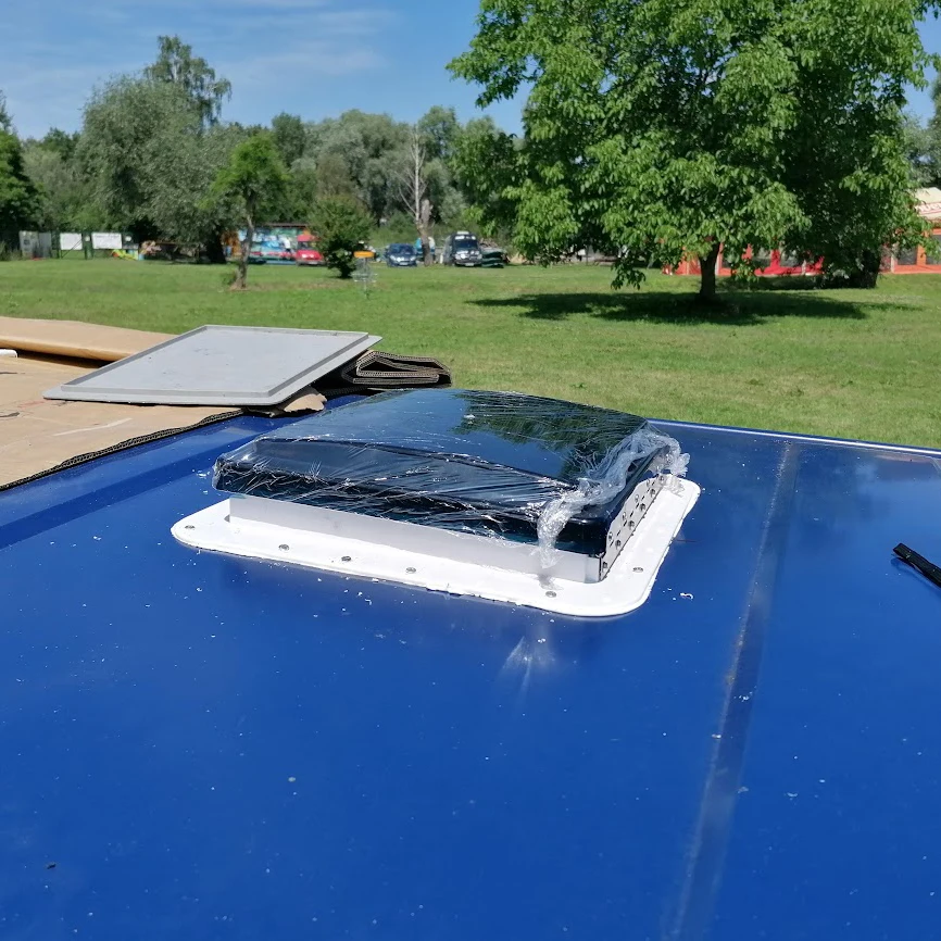 11 بوصة DC12V 280 مللي متر RV سقف تنفيس مروحة 6 سرعة عكسها رفع كهربائي مع جهاز استشعار المطر عن بعد وضوء الصمام الثنائي الباعث للضوء #5