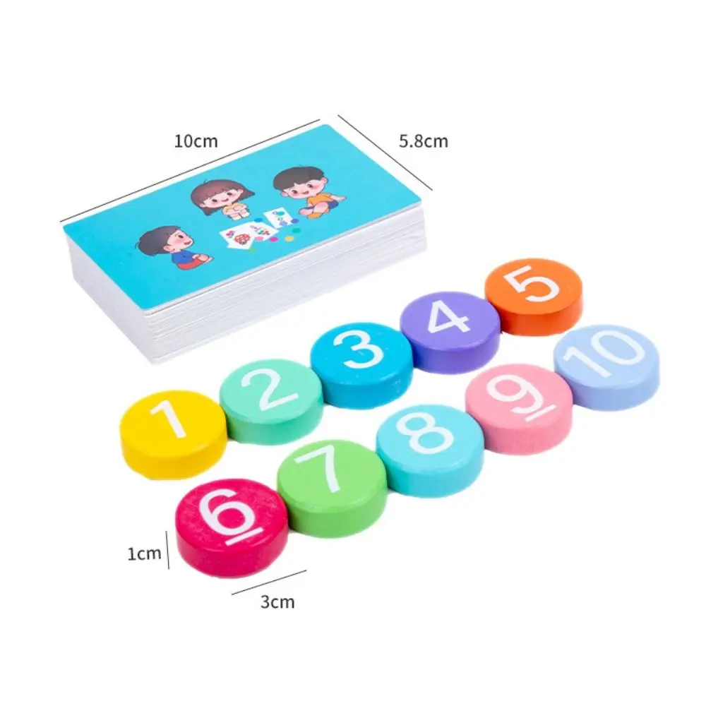 Cognitive Matching Kindergarten Mathematics Tools Addition Subtraction Operation Logical Thinking Wooden Matching Puzzles