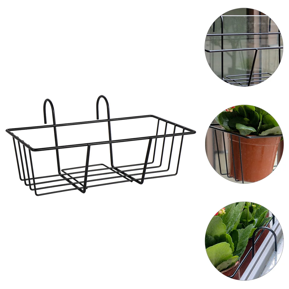 Hanging Flower Rack Iron Planter Supporting Shelf Vase Storage Flowerpot Stand Holder