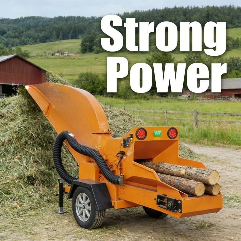 Industrial High Efficient Mobile Wood Crusher Chipper Machine Forestry Machinery Wood Chipper Customized High Quality Shredder