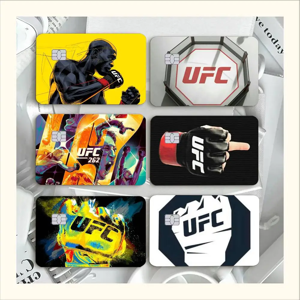 Combat UFC Logo   Waterproof Film Skin Cover Credit Card Stickers Debit Front Bank Bus Pass