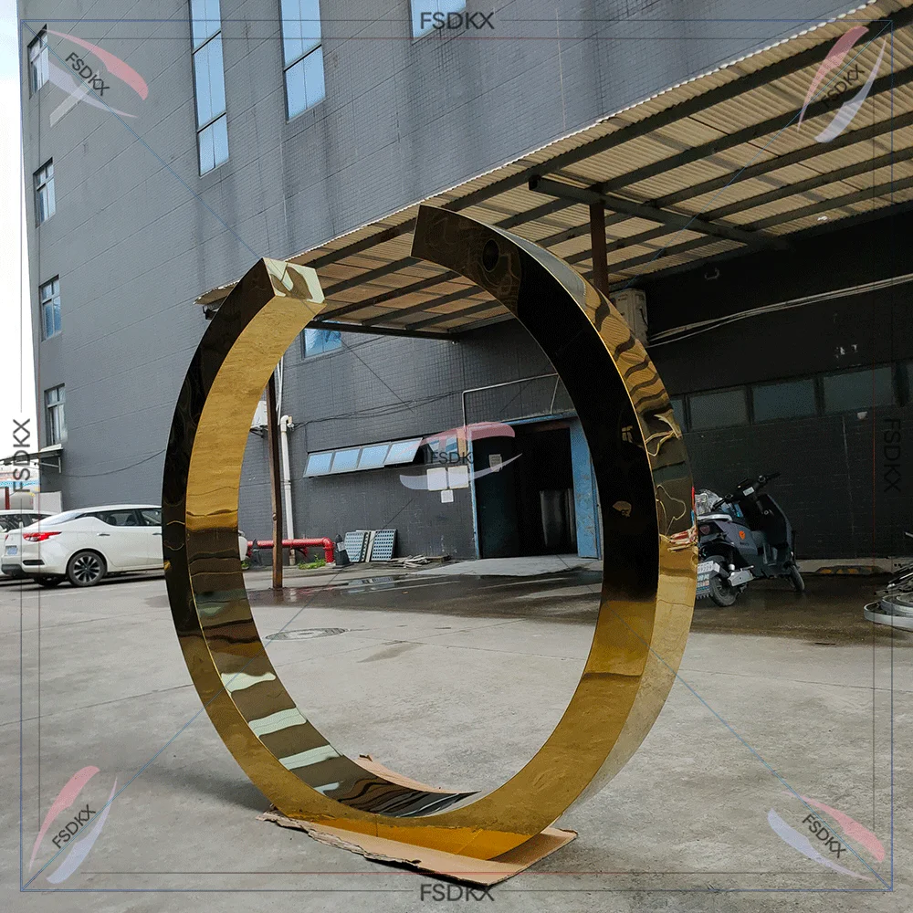 New Design Modern Wedding Backdrop Arch Gold Metal Half Round Backdrop For Party Event Used