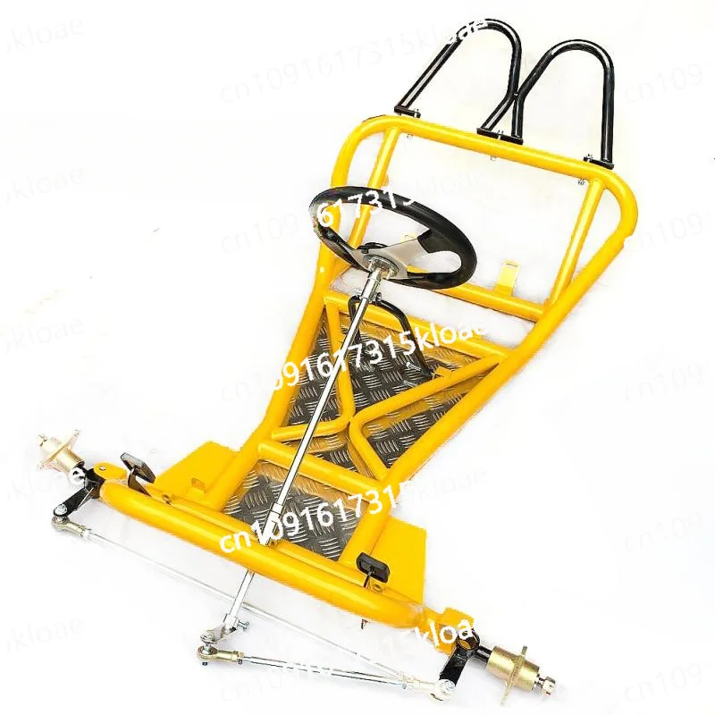 Modified quad bike drift kart accessories, front steering, system steering wheel, tie rod, frame, seat cushion