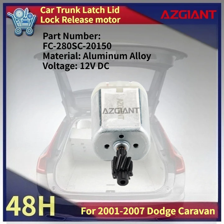 AZGIANT Car Trunk Latch Lid Lock Release motor for 2001-2007 Dodge Caravan Brand new high-quality replacement parts Accessories