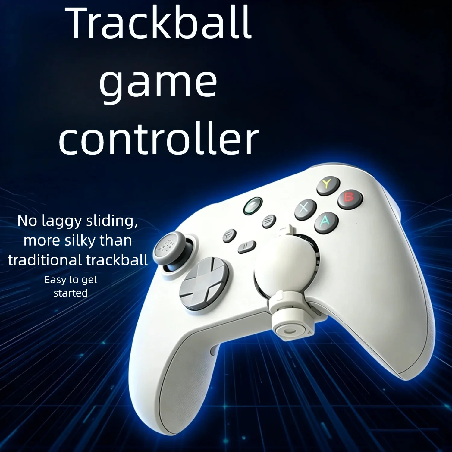 Wired Trackball Mouse Gamepad with Gyroscope, DIY Controller for Mobile/PC FPS Games, Programmable for Game Mapping
