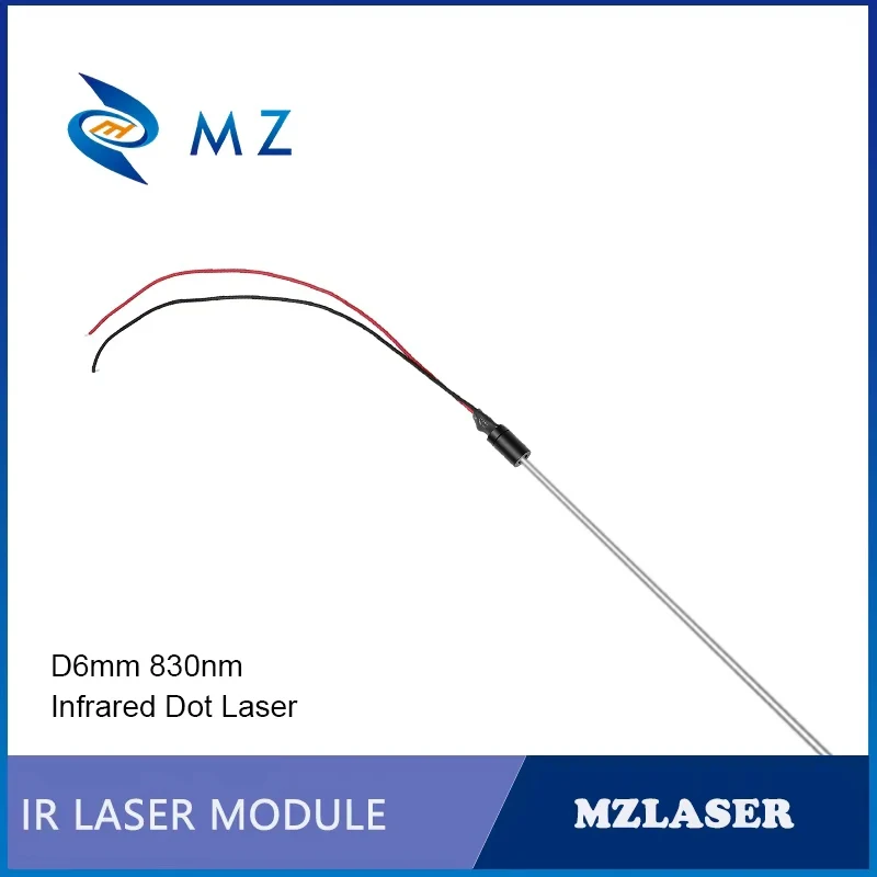 New Compact Infrared Dot Laser Diode Module 830nm D6mm 0.5mW 1mW 5mW 10mW 3V 5V Industrial Grade for Woodworking Machinery