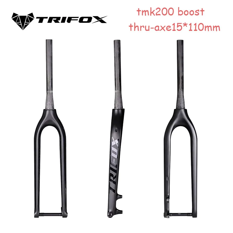 

TRITOX Front Fork Full Carbon MTB Fork TMK200 29 inch MTB Ultralight Disc Brake Forks 15*110mm Bicycle Parts