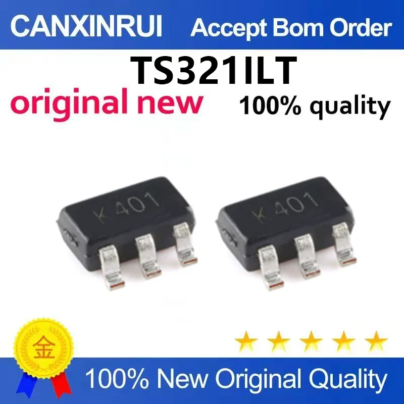 (5pcs-100pcs)Original genuine TS321ILT package SOT-23-5 silk screen K401 operational amplifier chip