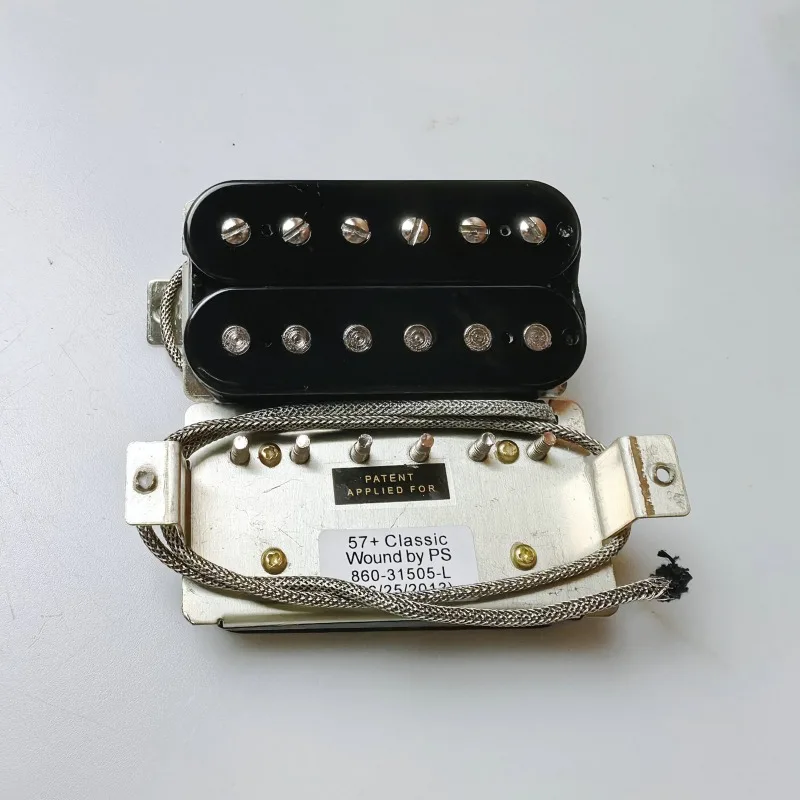 

Двойные черные гитарные аксессуары: классические звукосниматели Humbucker '57 для грифа/бриджей