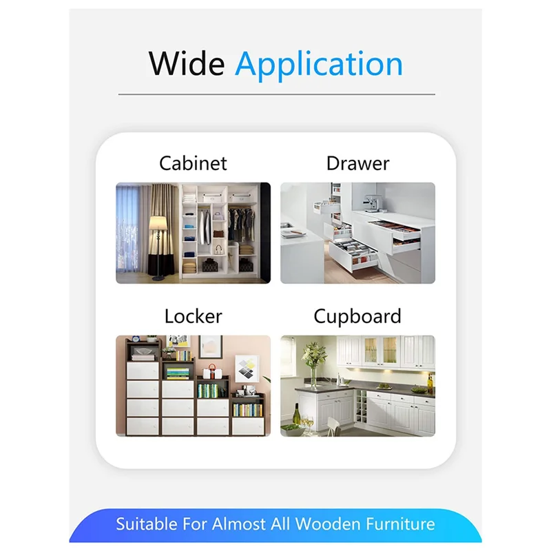 AA08-Smart Serratura biometrica per armadietto - Serratura per armadio con cassetto portadocumenti senza chiave per ufficio domestico