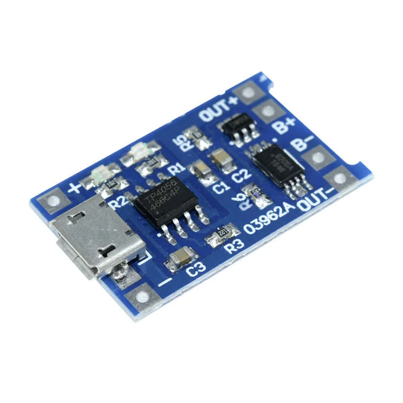 5V 1A Micro USB 18650 Lithium Battery Charger Board Module with Protection for DIY Power Bank Arduino Projects Type-C Interface
