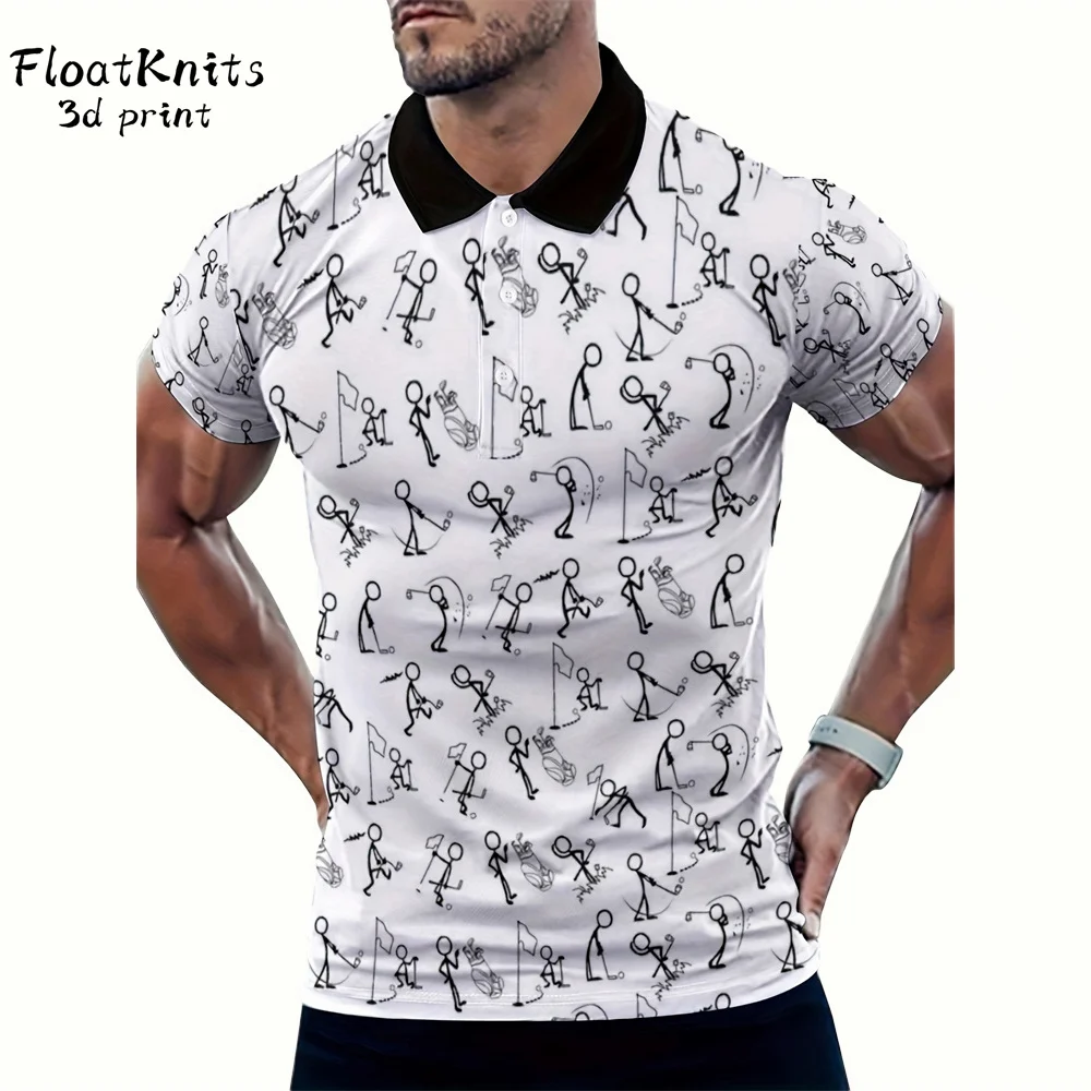 

Summer Plaid Graphic T-Shirt for Man New Fashion Men's Clothing Lapel Polo Shirts Foe Men Short Sleeve Tee Harajuku Street Tops