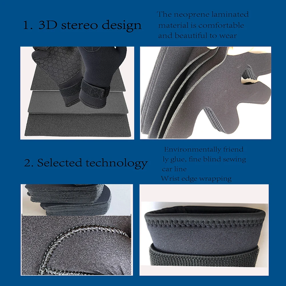 3mm Neopren Handschuhe Tauchen Surfen Speerfischen Schnorcheln Warme Handschuhe Mode Surfen Surfen Tauchen Handschuhe Tauchen Kajakfahren Handschuhe