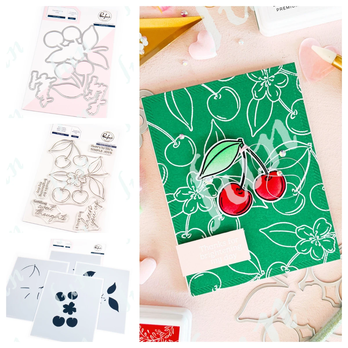 

Cherry Bliss Metal Cutting Dies Stamps Stencil for 2025 Scrapbook Diary Decoration Embossing Template DIY Greeting Card