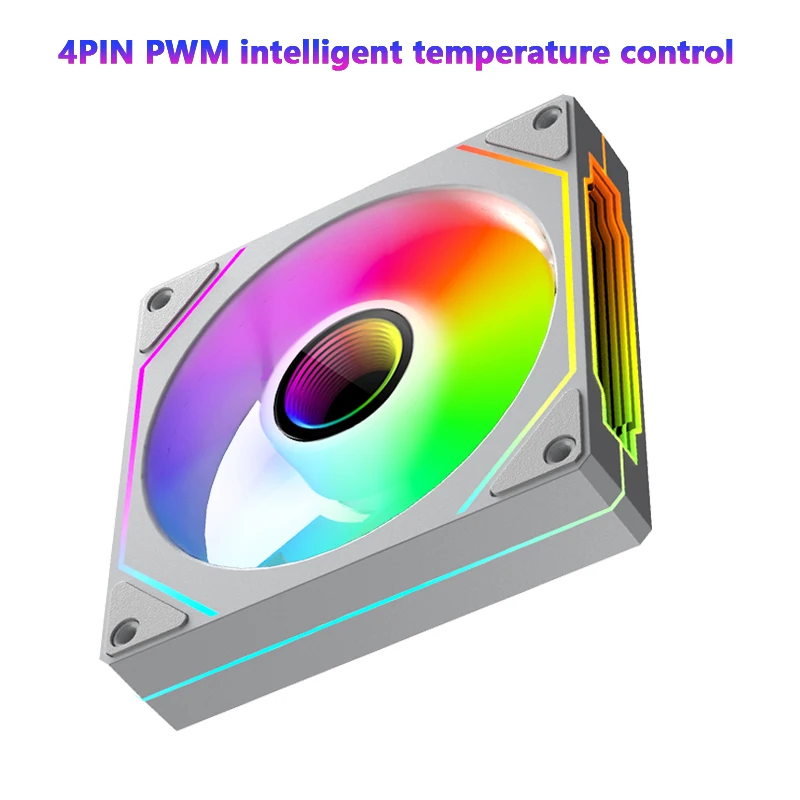 Power รถไฟ PRISM 4 PRO 120 มม.ARGB พัดลม Infinity Mirror Design 4Pin PWM 5V 3Pin พัดลมระบายความร้อนที่เงียบสงบพัดลมแชสซี