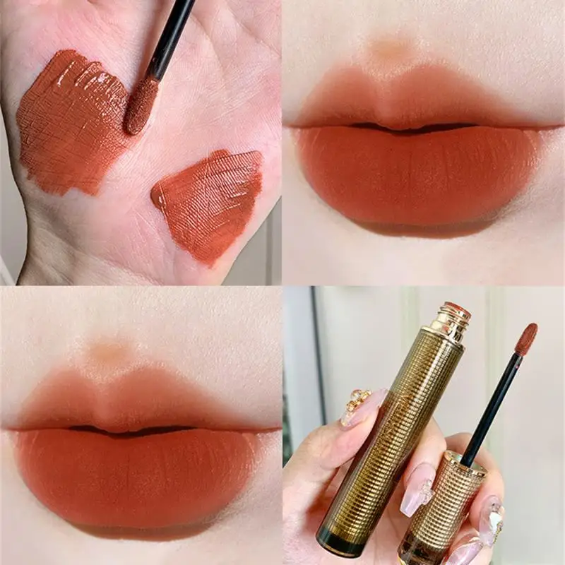 Rose Essential Oil Long Lasting Lip Gloss Makeup Colorful Lip Glaze Rich And Moving Lip Gloss Does Not Fade Long-lasting Color