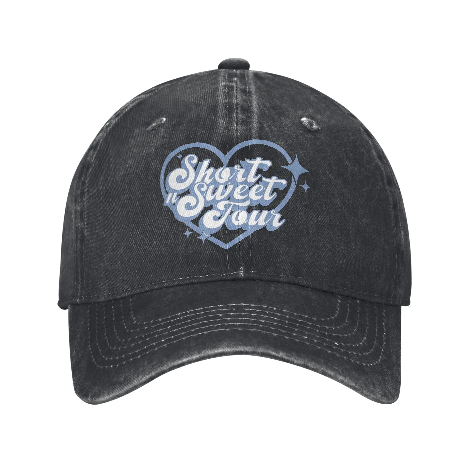 

Men Women Short N Sweet Tour Sabrina Carpenter Printed Hats Fashion Distressed Cotton Baseball Cap Adjustable