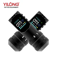 Pluma de tatuaje inalámbrica YILONG con pantalla Digital a Color grande, nueva máquina de tatuaje de maquillaje permanente con pistola de tatuaje de potencia de 1500MAH
