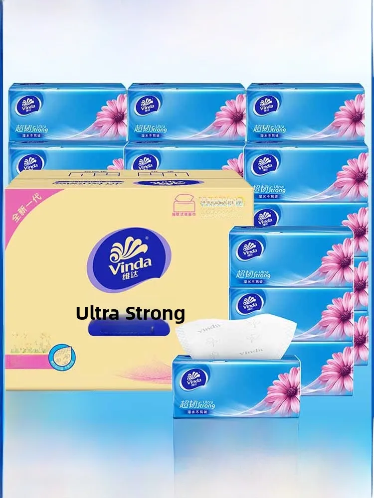 vinda-ultra-tough-3-layer-drawer-paper-120-sheets-per-box-affordable-family-use-meal-towel-soft-packaging-strong-water-resist