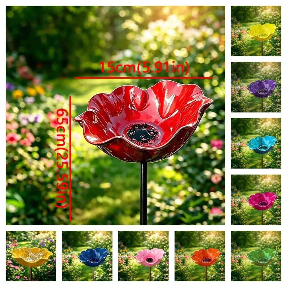 Metal Flower Garden Stake 17