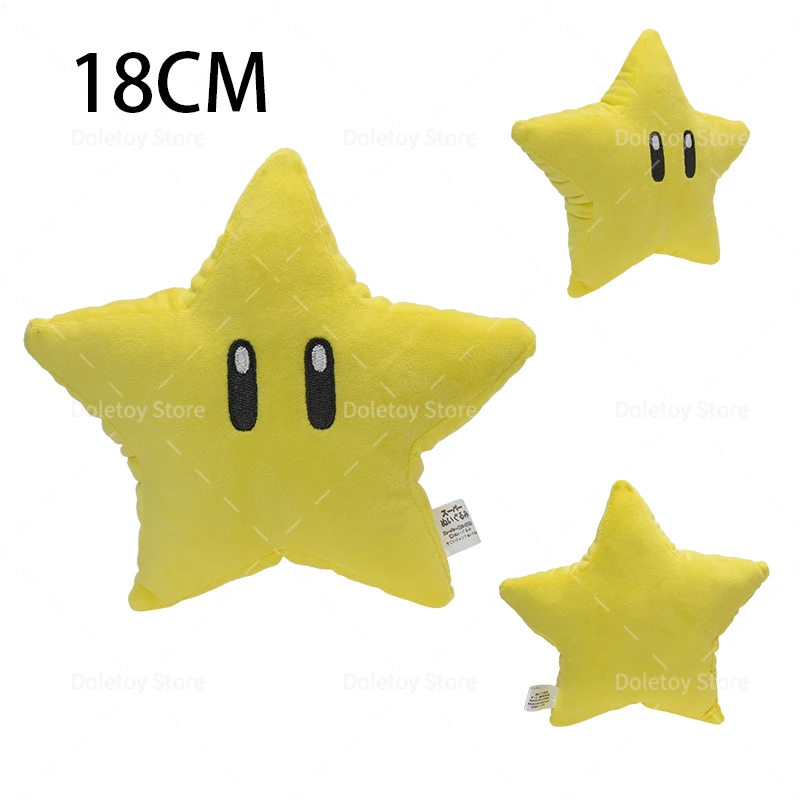 Game Plush Super Star Mega Star Power Stars 18cm Soft Stuffed Toy Cute  Figure for Kids Pet