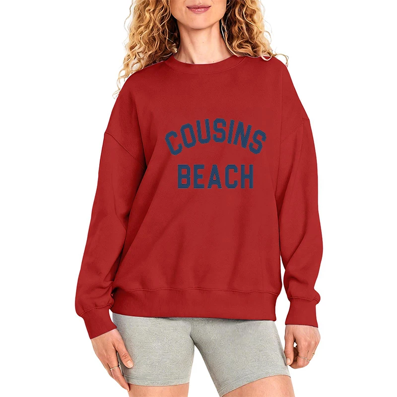 O verão eu virou bonito-cousins praia hoodies feminino menina o-pescoço outono inverno pulôveres gráficos moletom presente para fãs