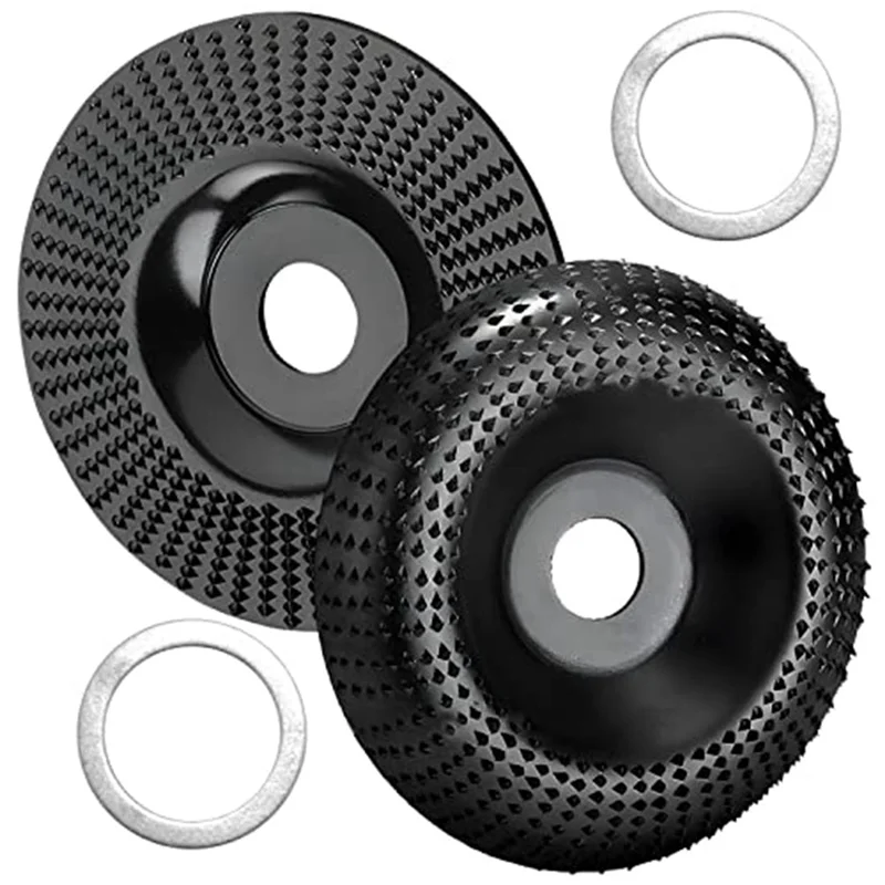 

A76K 2 Pack Wood Grinding Wheel For Angle Grinder 125Mm Wooden Carvings Wood Milling Cutter Of The Milling Disk
