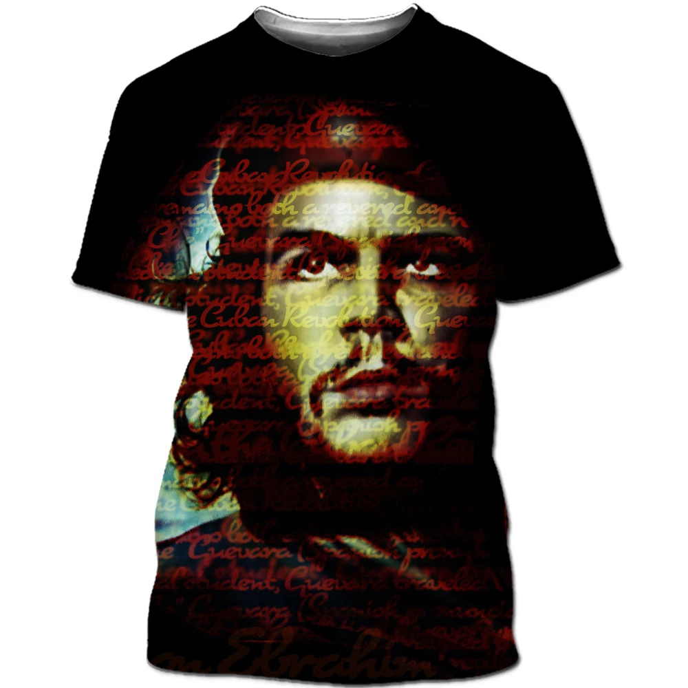 World Celebrity Cuban Revolutionary Leader  Che Guevara Free Liberty Freedom Fighter 3D Printing T-shirt Men Women Streetwear