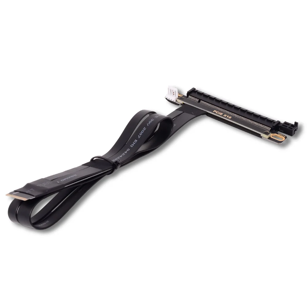 ADT-Link PCI-E 3.0 16x Riser Adapter to M2 M.2 NVMe M-Key 2260 2280 Riser Card Extension Cable 32Gbps with 4Pin Sata Power Cable